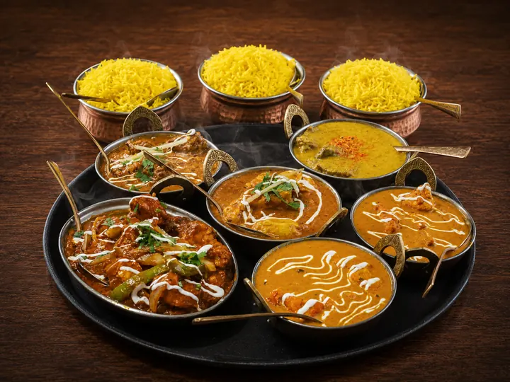 Indian house curries at Flame Grill