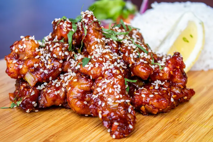 Starter selection at Flame Grill